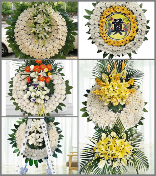 广东梅州市蕉岭县南磜镇富足村花圈速递