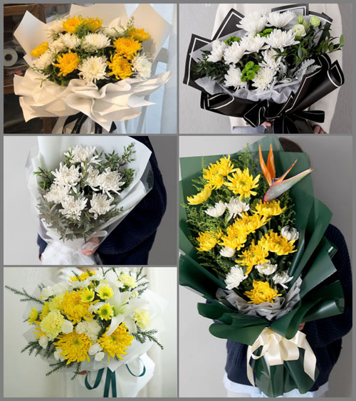 广东梅州市蕉岭县南磜镇富足村白事花束代送
